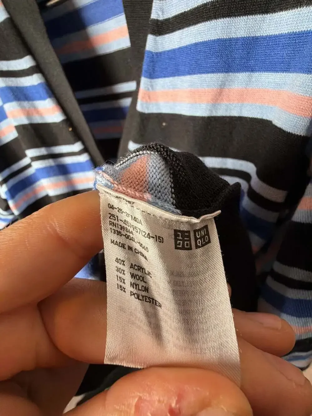 Marni‎ x Uniqlo Striped V-Neck Cardigan Size M